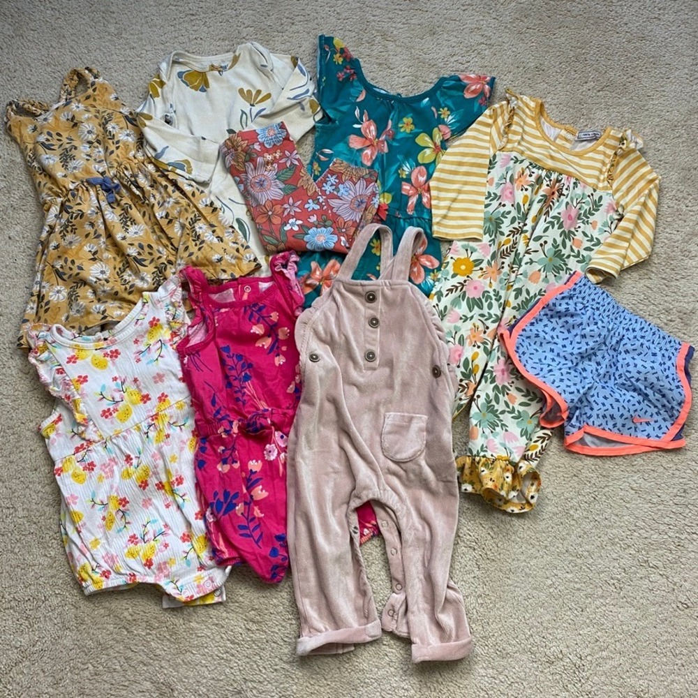 Baby‎ Girls Clothing Lot 12M 12 Months Bundle Spring Summer Floral